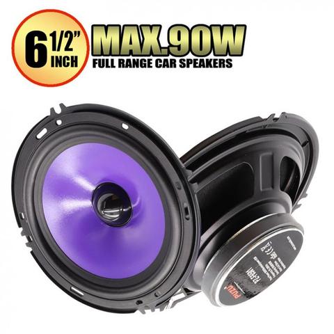 2pcs 6.5Inch 90W Full Range Frequency Car Audio Speaker Heavy Mid-bass Ultra-thin Modified Speaker  Non-destructive Installation ► Photo 1/6