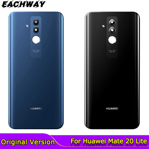 Original Huawei Mate 20 Lite Back Battery Cover Glass Housing Door Case With Camera Lens Huawei Mate 20 Lite Rear Housing Glass ► Photo 1/6