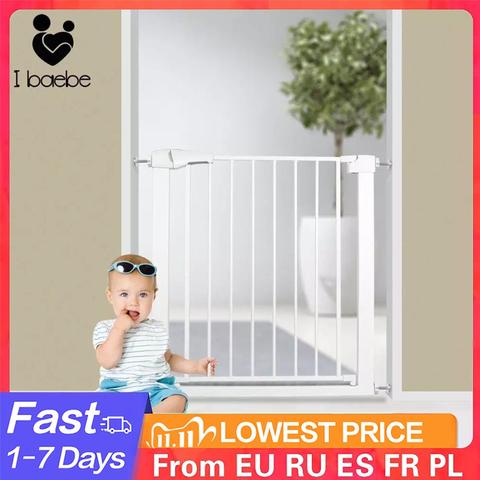 Adjustable Baby Safety Door Gate Pet Dog Cat Fence Stair Door Metal High Strength Iron Gate For Kids Safety ► Photo 1/6