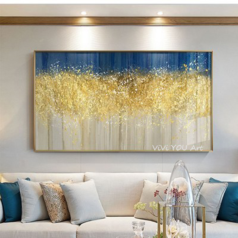 Abstract Oil Painting On Canvas Modern Oil Painting Hand Painted Large ...