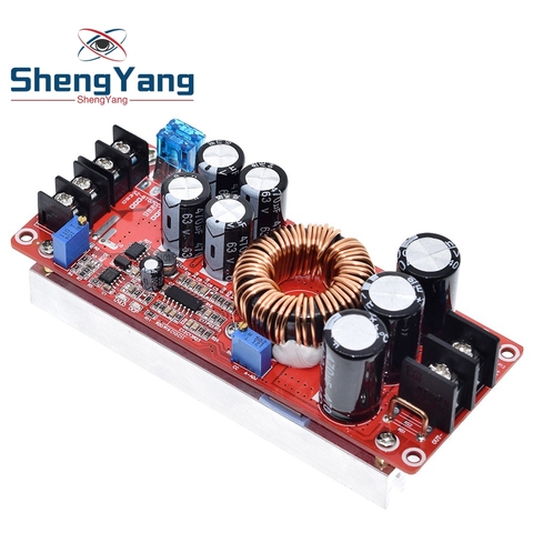 ShengYang 1200W 20A DC Converter Boost Step-up Power Supply Module IN 8-60V OUT 12-83V ► Photo 1/6