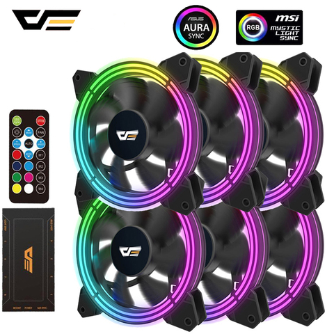 darkFlash CF11 Pro RGB Fan 120mm AURA RGB Controller PC Fan Speed Adjust Quiet IR Remote Computer Case CPU Cooler Fan ► Photo 1/1