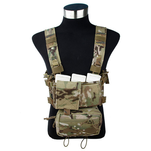 TMC Lightweight SST Multicam Tactical Vest SS Modular Chest Rig Set A Chest Hanging Sand Tigerstripe 500D Cordura ► Photo 1/6