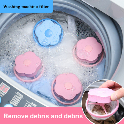 Hair Removal Catcher Filter Mesh Pouch Cleaning Balls Bag Dirty Fiber Collector Washing Machine Filter Laundry Balls Discs ► Photo 1/6