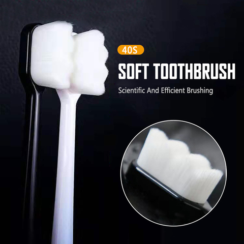 1x Ultra-fine Soft Million Toothbrush Portable Travel Eco-friendly Brush Tooth Care Oral Cleaning Tool for Adult Upgrade Version ► Photo 1/6