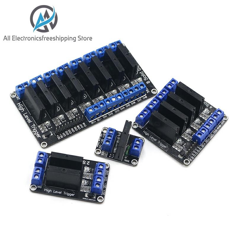 5V Relay 1 2 4 8 Channel OMRON SSR High Low Level Solid State Relay Module 250V 2A For Arduino ► Photo 1/6