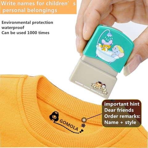 Customized Name Stamp Waterproof Toy Baby Student Clothes Chapter Wash not  Faded Children's Seal Customized Stamp - AliExpress