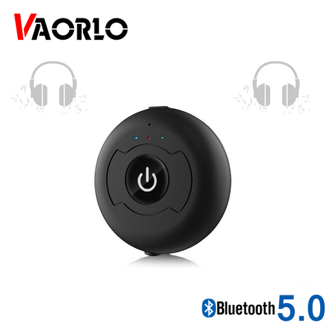 VAORLO Bluetooth 5.0 Audio Transmitter 3.5mm AUX RCA Stereo Low Latency Multi point Wireless Adapter For TV PC Lapter Dongle ► Photo 1/6