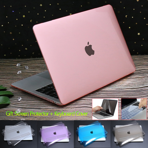 Laptop Case For Macbook Air Pro Retina 13 15 16 A2141 Touch Bar ID A2289 A2251 A1932 A2179 2022 Shell Keyboard Cover ► Photo 1/6