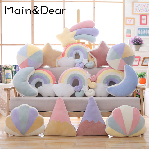 New Creative Pillow Star Moon Rainbow Home Decoration Pillow Cushion Sofa Cushion Pillow Headrest Decorations Party Gift For Kid ► Photo 1/6