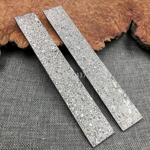 320x50x3mm Damascus steel DIY knife Making Spiral texture Sandwich Pattern steel Knife blade blank Kitchen knife Heat Treatment ► Photo 1/5