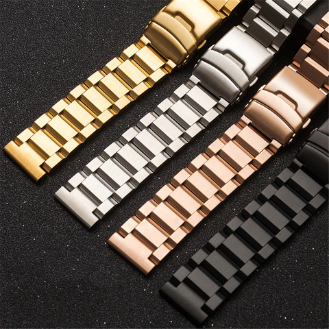 18mm 19mm 20mm 21mm 22mm 23mm 24mm 25mm Stainless Steel Watchband Solid Metal Men Women Strap Bracelet Watch Band Accessories ► Photo 1/6