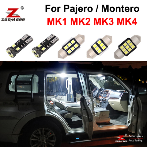 Perfect White LED interior bulb indoor light kit For Mitsubishi Pajero Montero Shogun and Sport 1 2 3 4 MK1 MK2 MK3 MK4 (90-20) ► Photo 1/6