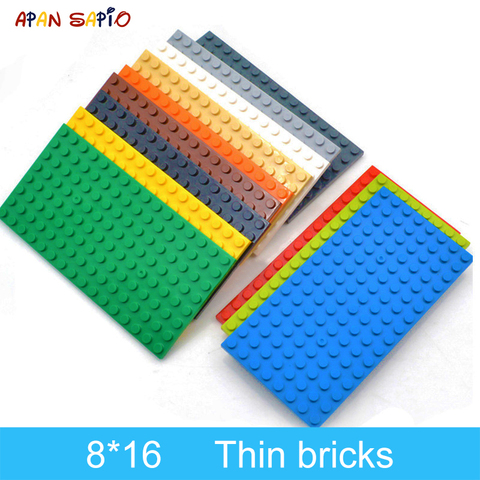 5pcs DIY Building Blocks Thin Figures Bricks 8x16 Dots 12Color Educational Creative Size Compatible With 92438 Toys for Children ► Photo 1/6