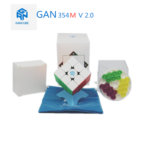 GAN 354 cube 3x3x3 Magnetic Professional Competition Speed Magic cube GAN 354 V2.0 3x3x3 Magnet cubes GAN cube Cubo Magico Toys ► Photo 1/6
