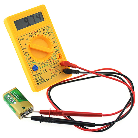 NEW Professional DT832 Digital Multimeter LCD DC AC Voltmeter Ammeter Ohm Tester ► Photo 1/6