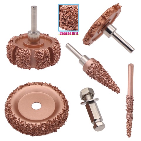 1pc Coarse Grit Buffing Wheel Tungsten Carbide Rasp Round Faced / Tapered Cone / Pencil Rasp with Arbor Adaptor Wheel Grind Rasp ► Photo 1/6