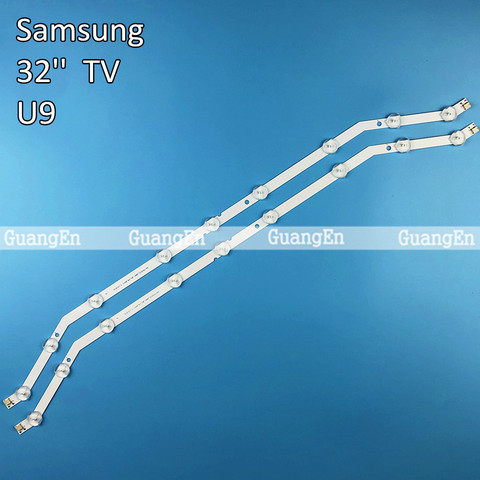 2pieces LED strip 9leds For Samsung 32'' TV D3GE-320SM0-R2 D3GE-320SM0-R1 2013SVS32 DF320AGH-R3 UN32H4353 UA32EH4005 LM41-00001R ► Photo 1/6