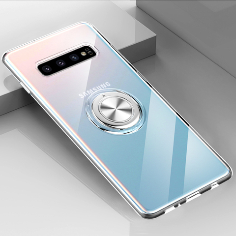 S10 5G Case For Samsung Galaxy S10 5G S10Plus Car Magnetic Finger Ring Holder Stand Back Cover For Samsung S10 Plus Case S10e e ► Photo 1/6