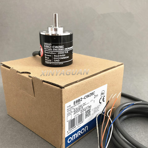 New Omron Rotary Encoder E6B2-CWZ6C E6B2CWZ6C 100P~5000P 1000P/R 2000P/R 2048P/R 2500P/R 3000P/R 3600P/R 5000P/R Pulses 5to24VDC ► Photo 1/4