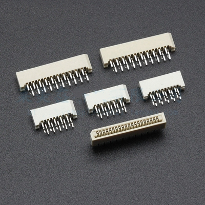 1.0mm1.25 pitch FPC/FFC Connector LCD Flexible Flat Cable Socket Double Row DIP Straight Pin Type 4 6 8 10 12 14 16 20 30 31 Pin ► Photo 1/3