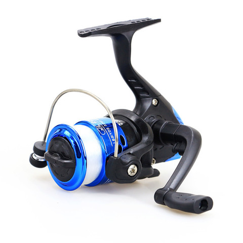 Mini Fishing Whees Plastic Plating Spool Spinning Reel Fold Handle Left Right Rocker Arm With Line Sea Pole Luya Rod Accessorie ► Photo 1/6