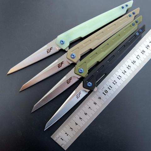 Eafengrow EF917 Folding Pocket Knife Jackknife D2 Blade G10 Handle Survivcal Tactical Camping Hunting EDC tool ► Photo 1/6