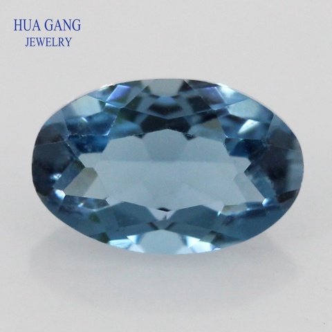 London Blue Topaz Natural Loose Gemstone Oval Shape Facetted Cut Size 3x4~10x14mm For DIY Jewelry Making ► Photo 1/6