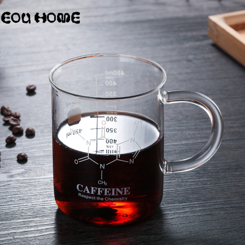 Large Capacity Creative Glass Measuring Cup Round Transparent Food Grade Borosilicate Household Milk Coffee Drink Handgrip Mugs ► Photo 1/6