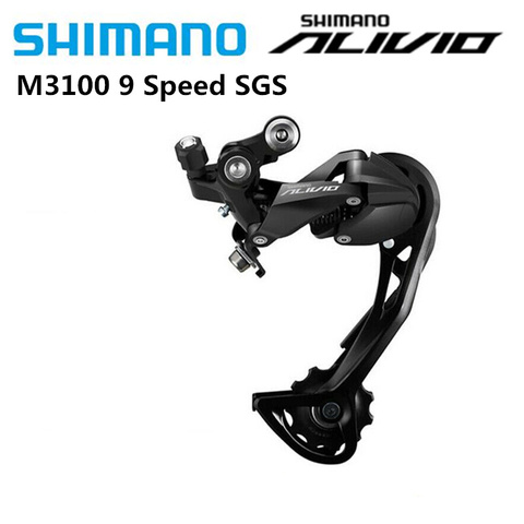 New 2022 SHIMANO ALIVIO RD M3100 9 Speed Rear Derailleur SGS Long Cage SHADOW RD For MTB Bike Mountain Bike Original Shimano RD ► Photo 1/5