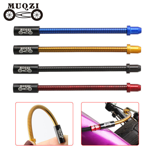 MUQZI 2PCS Mountain road folding bike V brake brake Bent pipe stainless steel oiling Bendable spring  bicycle ► Photo 1/6