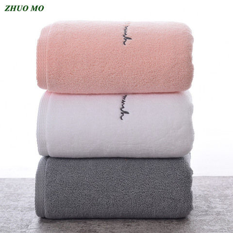 ZHUO MO Egyptian Cotton Towels for Adults Sweet Letters soft Embroidered Bath Face Towel Bathroom Shower Gift for Lovers Towels ► Photo 1/6