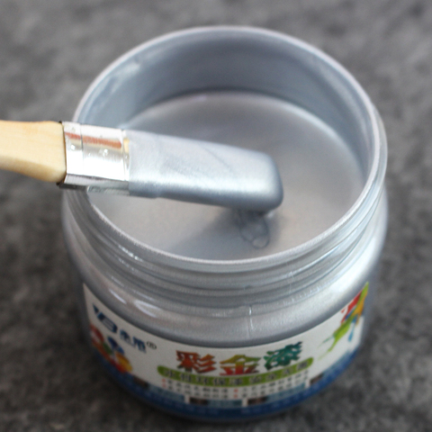 100g Water-based Paint Varnish Silver Spray Paint for Furniture,Handcrafts,Wall Painting Spraying ,Metal, Fence ► Photo 1/5