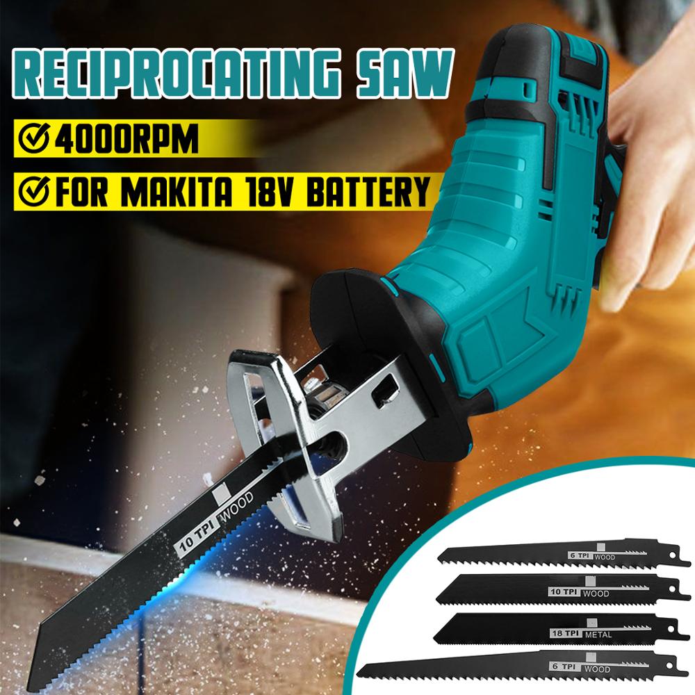 18V 4000rpm/min Cordless Electric Reciprocating Saw Variable Speed Metal Wood Cutting Tool Electric Saw for Makita 18V Battery ► Photo 1/6
