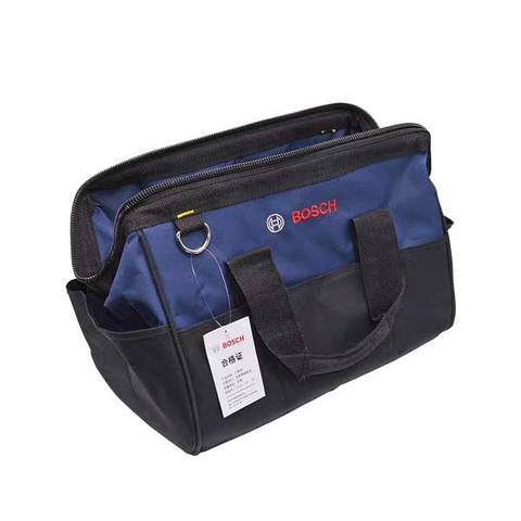 Bosch Tool Bag Blue Plus Black Portable Shoulder Bag Electric Drill, Angle Grinder Soft Bag Packaging. ► Photo 1/5