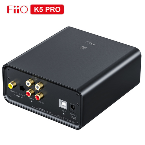 FiiO K5 Pro HiFi Audio Headphone Amplifier USB DAC AMP AK4493EQ 768K/32Bit DSD Decoding Deskstop PCM DAC COAX RCA Input ► Photo 1/5