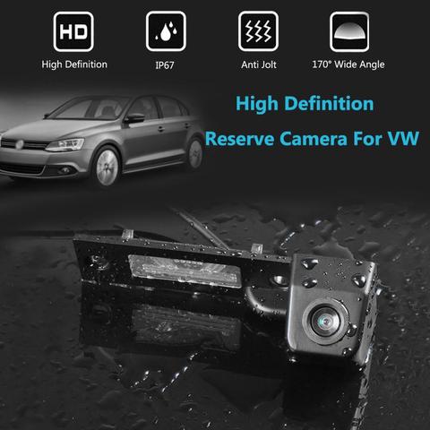 HD Car 170 Degree Wide Angle Reverse Backup Rear View Camera For VW Transporter T5 T30 for Caddy Passat B5 For Touran Jetta ► Photo 1/6