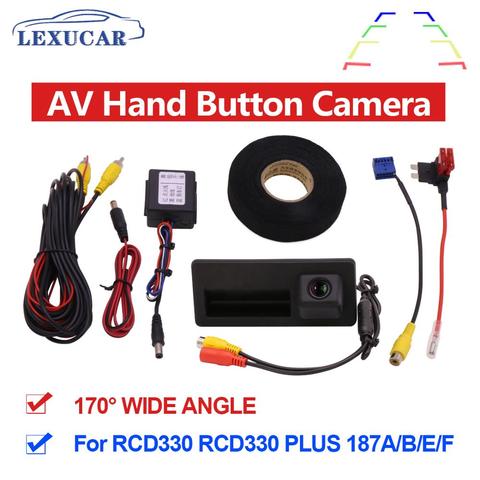 MIB AV Rear View Camera With Handle HD Wide Angle Rearview Parking Car Reverse RCD330 Plus For VW TIGUAN Passat B6 B7 Golf 5 6 ► Photo 1/6