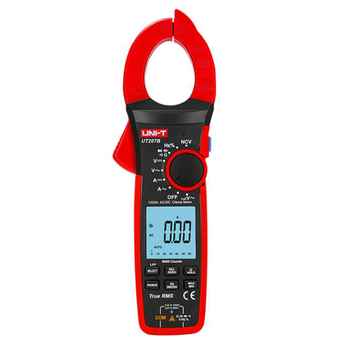 UNI-T UT206B / UT207B / UT208B 1000A True RMS Digital Clamp Meter; Intelligent Electrician Digital Display Universal Meter. ► Photo 1/6