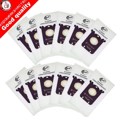 12pcs Dust Bag Vacuum Cleaner bag S bag For Philips Electrolux FC8202 FC8204 FC9087 FC9088 HR8354 HR8360 HR8378 HR8426 HR8514 ► Photo 1/6