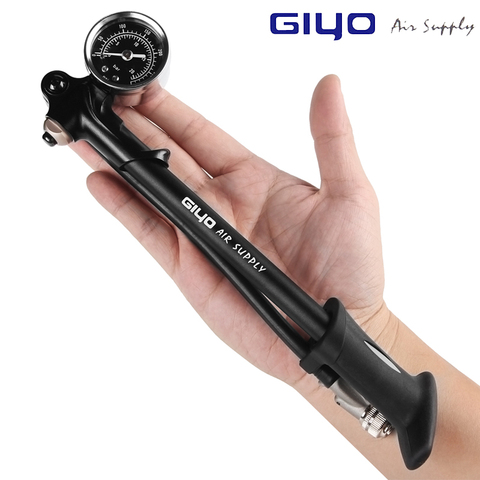 GIYO GS-02D Foldable 300psi High-pressure Bike Air Shock Pump with Lever & Gauge for Fork & Rear Suspension Mountain Bicycle ► Photo 1/6