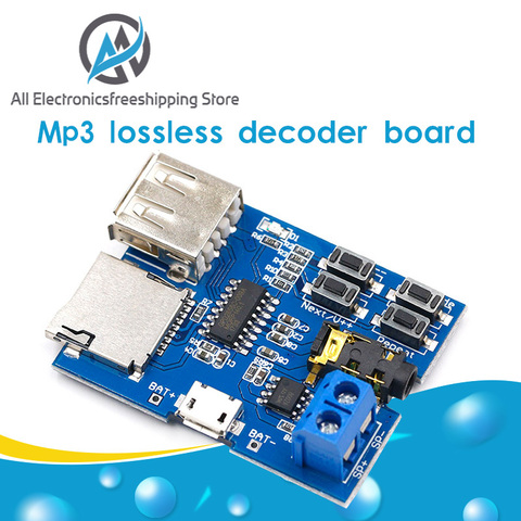 TF card U disk MP3 Format decoder board module amplifier decoding audio Player ► Photo 1/6