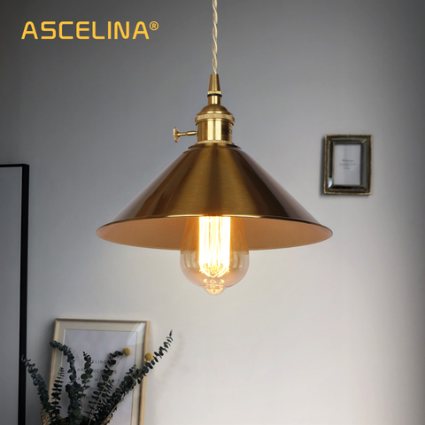 ASCELINA New Pendant light Nordic E27 Head Led Vintage Pendant Lamp With Button Switch Hanging Lamp For Bedroom Living Room ► Photo 1/6