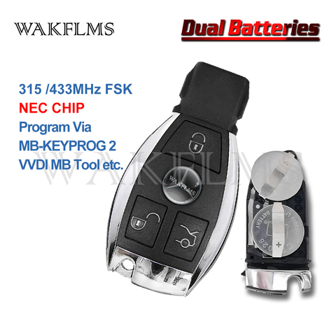 Upgraded For Mercedes Benz A B C E S Class W203 W204 W205 W210 W211 W212 W221 W222 Smart Remote Key NEC & BGA 315MHz 433.92MHz ► Photo 1/6