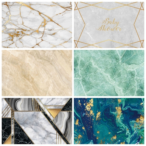 Marble Backdrop Golden Pattern Texture Baby Portrait Photography Backdrops Photographic Background For Photo Studio Photophone ► Photo 1/6