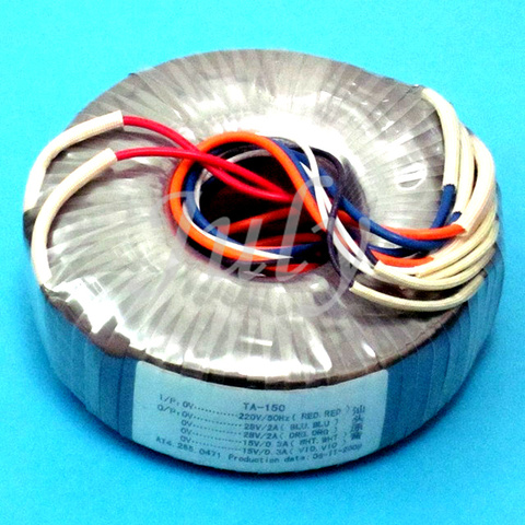 Toroidal transformer 120W double 22V+double 15V ring cattle power transformer, oxygen-free copper enameled wire ► Photo 1/1