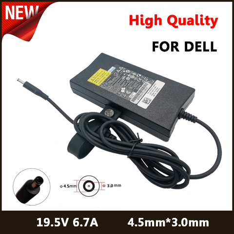 19.5V 6.7A 4.5*3.0mm Laptop AC Adapter DC Charger For Dell XPS 14 XPS 15 9530 Precision M6300 Ispiron15 7000 7557 Power Supply ► Photo 1/6