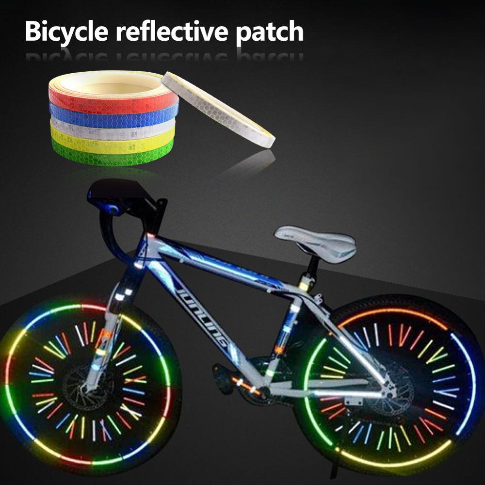 Fluorescent  Bike Bicycle Cycling Motorcycle Reflective Stickers Strips TapeYF 