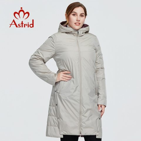 Astrid 2022 New Winter Women's coat women long warm parka fashion Jacket hooded large sizes Two Side Wear female clothing 9191 ► Photo 1/6