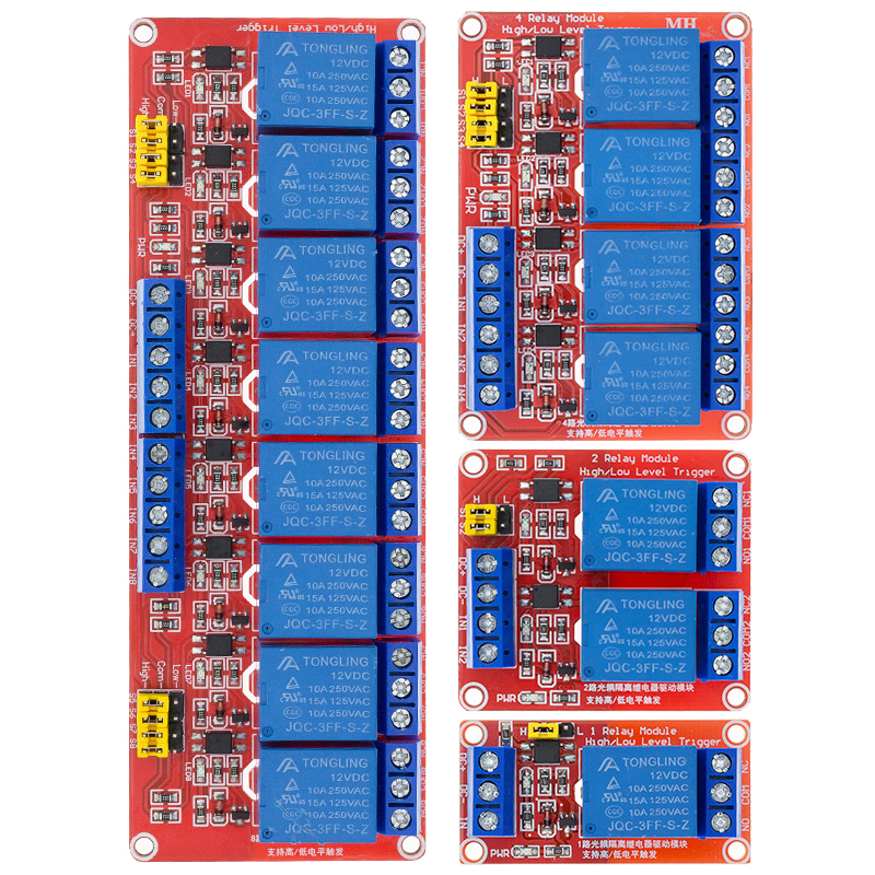 New Relay module 1 2 4 8 Channel 12V Relay Module Board Shield with